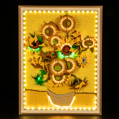 Remote Light Kit For Vincent van Gogh – Sunflowers #31215 - Briksmax 2.0
