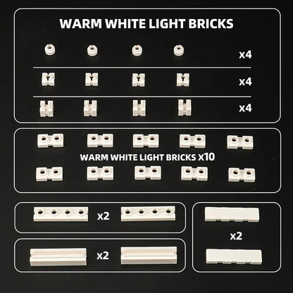 Cable Organizer Kit for Building Block Lighting – 28 Pieces