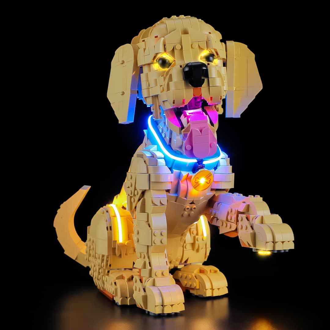 Light Kit for Golden Retriever Puppy 11384- Briksmax 2.0