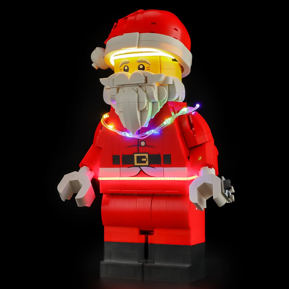Light Kit For Up-Scaled Santa Minifigure #40820- Briksmax 2.0