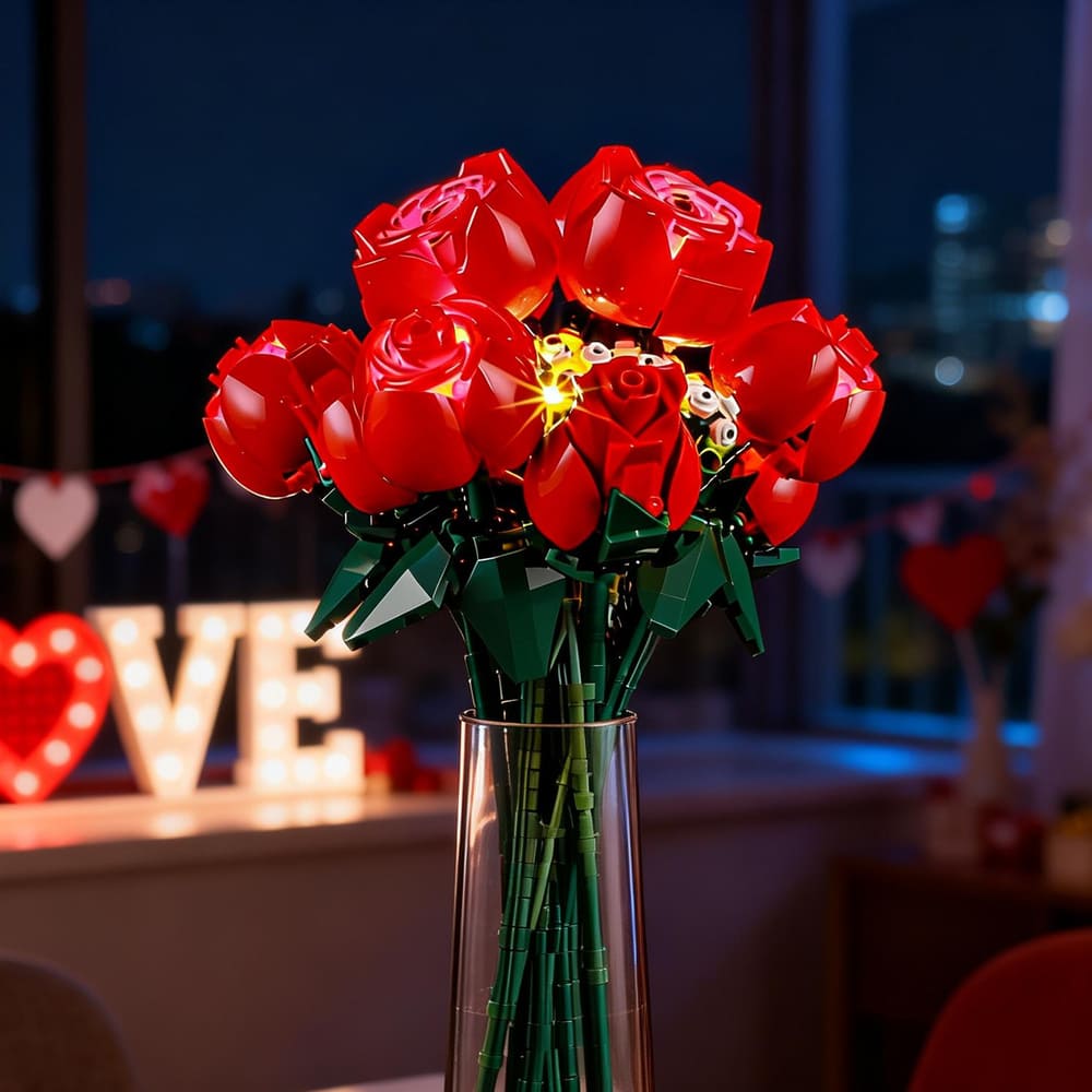 Kit d'éclairage Briksmax pour bouquet de roses 10328