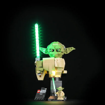 Light Kit for Yoda Bust 75438（Wave Sensor Control）