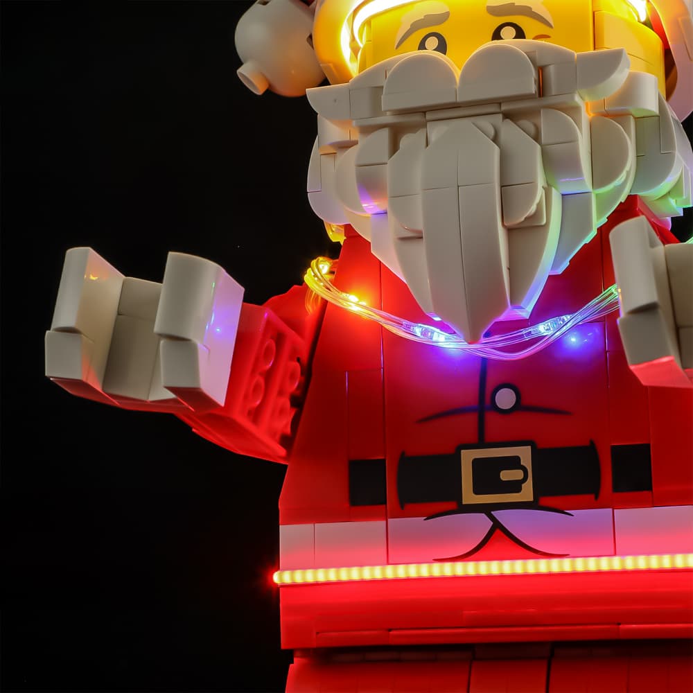Light Kit For Up-Scaled Santa Minifigure #40820- Briksmax 2.0