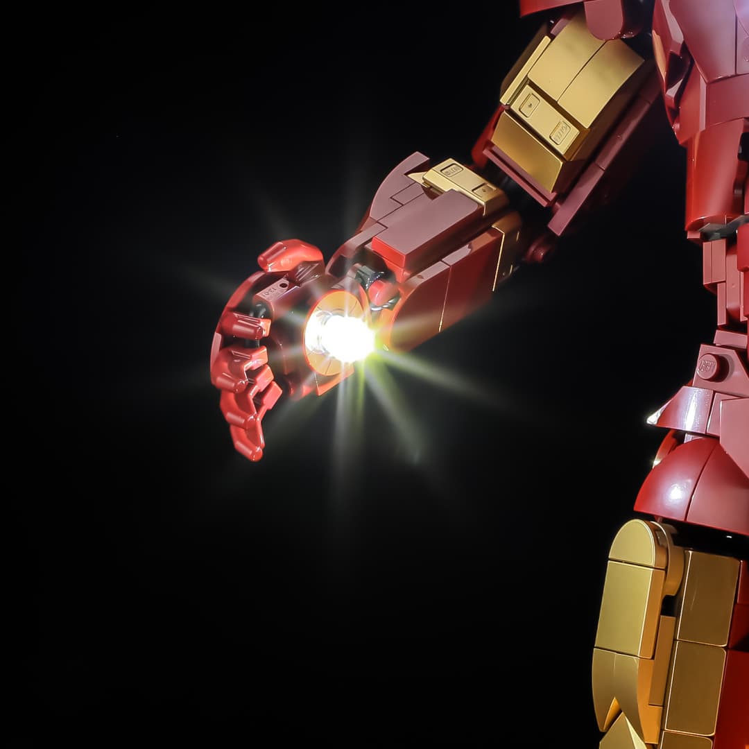Kit d'éclairage pour Iron Man Mark 3 Collector' Edition 76344 - Briksmax 2.0