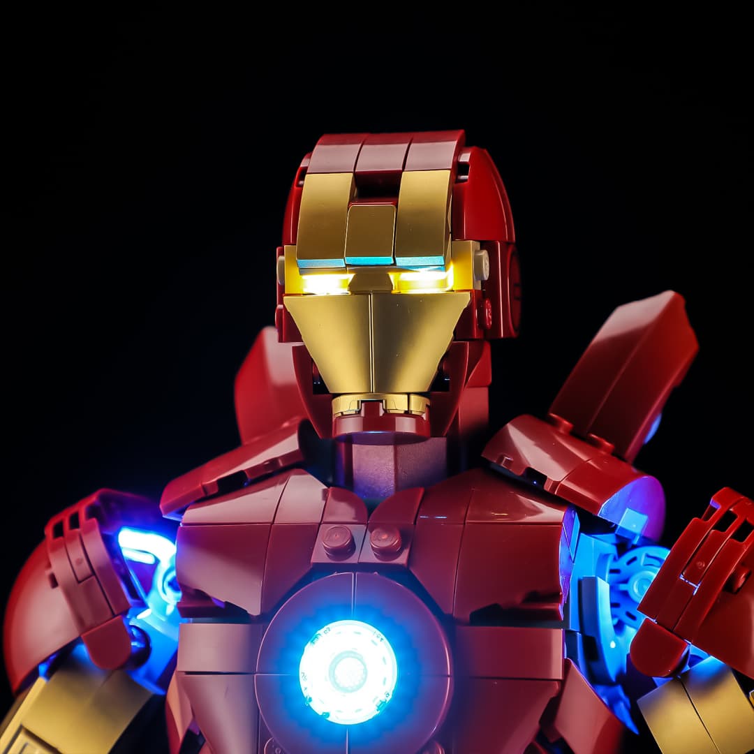 Touch-Control Light Kit for Iron Man Mark 3 Collectors' Edition 76344- Briksmax 2.0