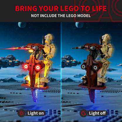 Beleuchtungsset für Battle Droid mit STAP #75428- Briksmax