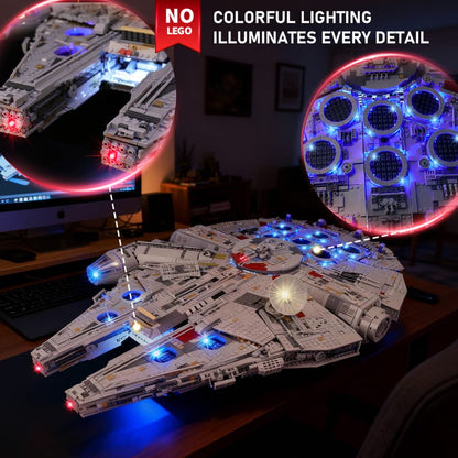 Light Kit For Ultimate Millennium Falcon 75192