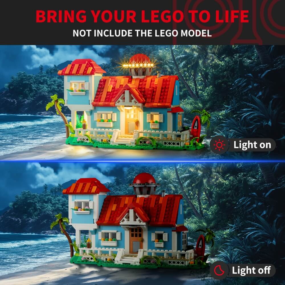 Briksmax 2.0 Light Kit For Lilo and Stitch Beach House #43268