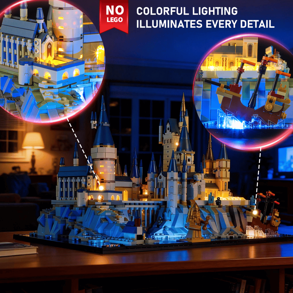 Briksmax-Beleuchtungsset für Schloss und Gelände von Hogwarts 76419