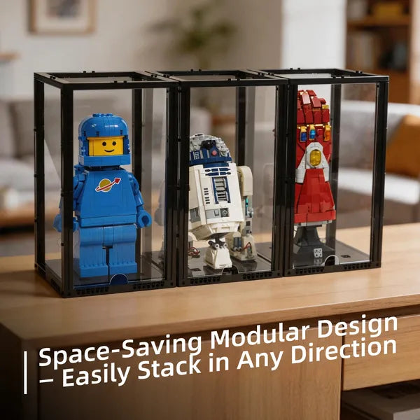 Front-Opening Display Case for LEGO® Models – 19 × 19 × 32 cm