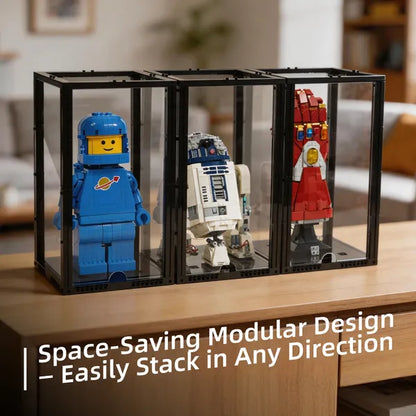 Front-Opening Display Case for LEGO® Models – 19 × 19 × 32 cm