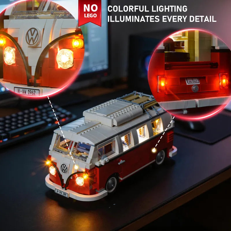 Briksmax | Lighting Kit For Lego Volkswagen T1 Camper Van 10220
