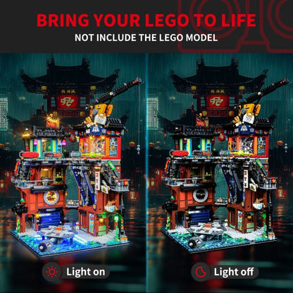 Briksmax 2.0 Licht-Kit für NINJAGO City Werkstätten #71837
