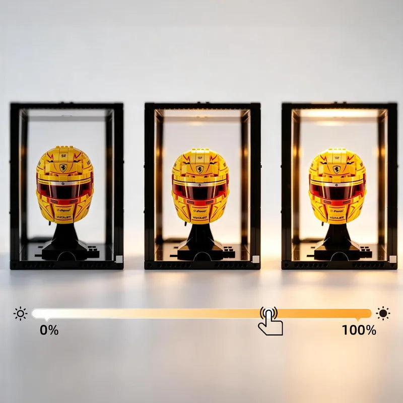Lighted Front-Opening Display Case for LEGO® Models – 19 × 19 × 24 cm