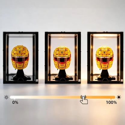 Lighted Front-Opening Display Case for LEGO® Models – 19 × 19 × 24 cm