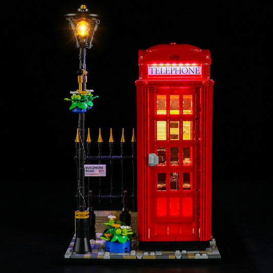 Light Kit For Red London Telephone Box 21347-BriksMax