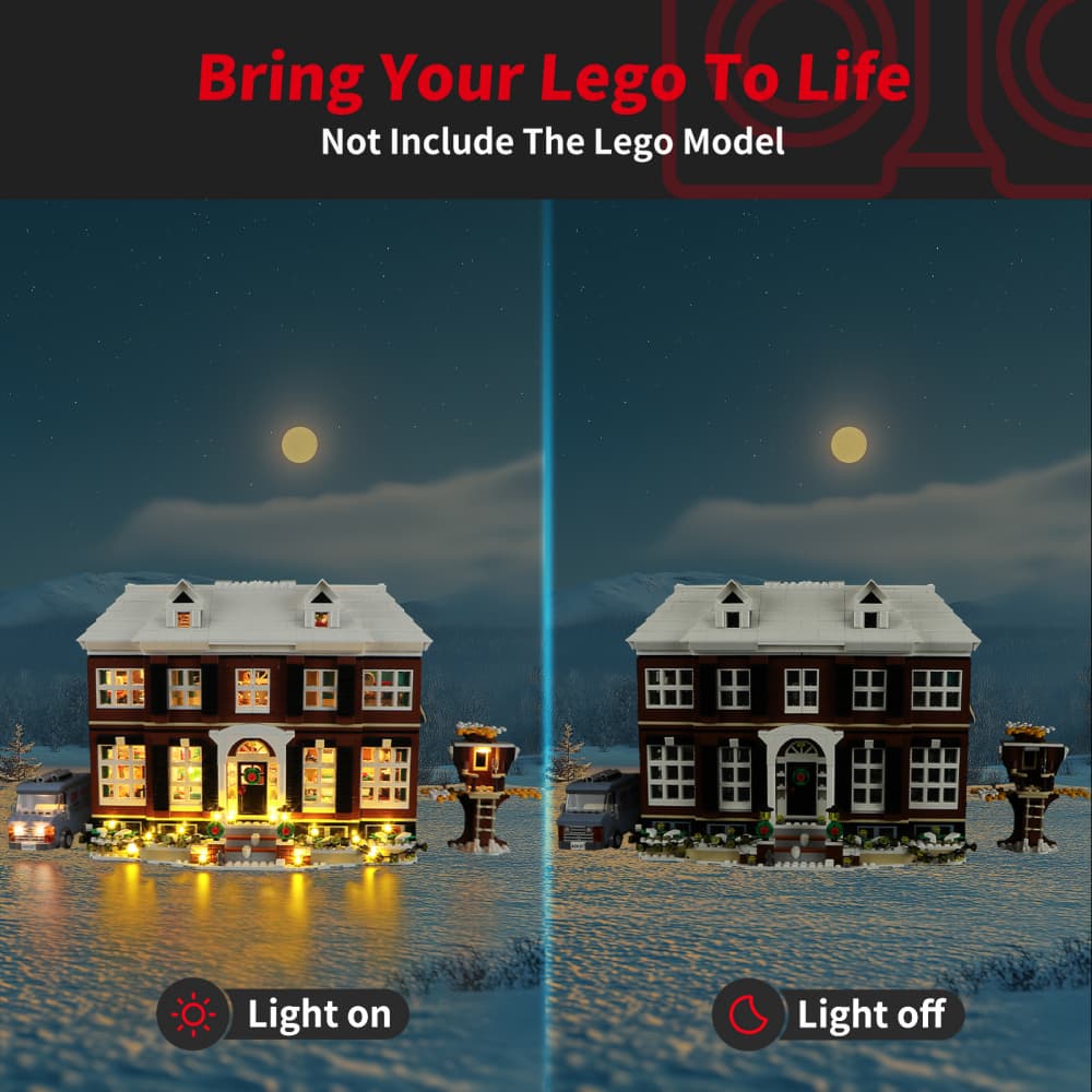 Light Kit For Home Alone 21330-BriksMax 2.0