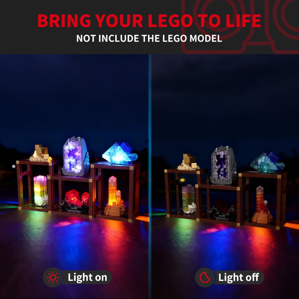 Light Kit For Mineral Collection #21362- Briksmax 2.0