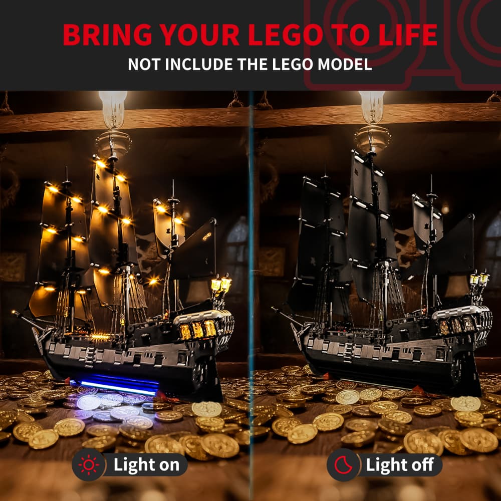 Briksmax 2.0 Light Kit For LEGO Captain Jack Sparrow's Pirate Ship  #10365- 4