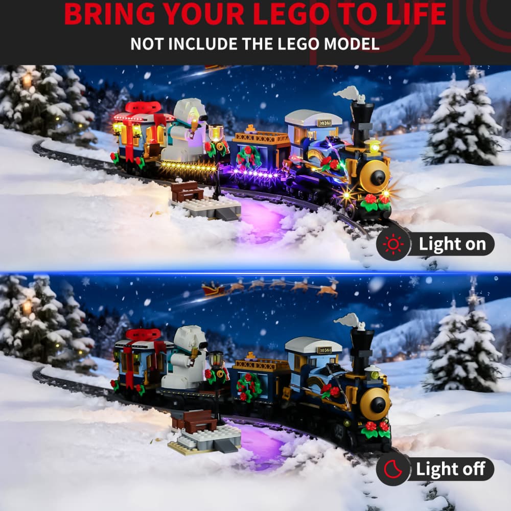 Light Kit For Holiday Express Train #10361- Briksmax 2.0