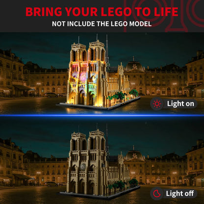 Briksmax 2.0 Light Kit For Notre-Dame de Paris 21061 (Projector Light)