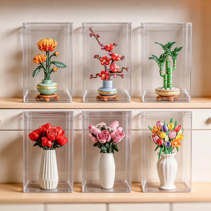 Clear Display Case for Brick Models(2 Pack)