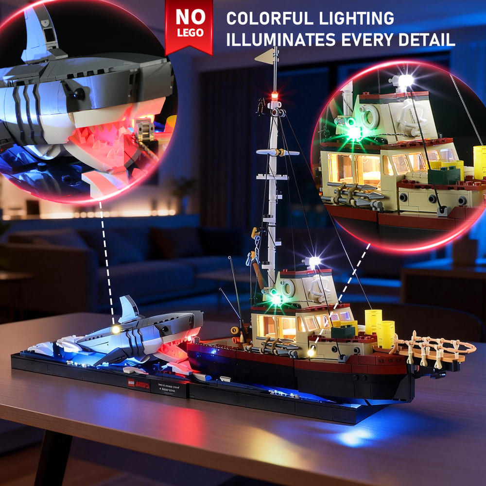 Light Kit For Jaws 21350-Briksmax 2.0