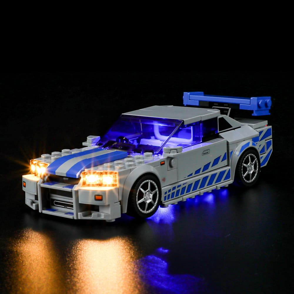 Light Kit For Lego 2 Fast 2 Furious Nissan Skyline GT-R (R34