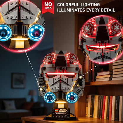 Light Kit For AT-AT Driver Helmet #75429 -Briksmax 2.0