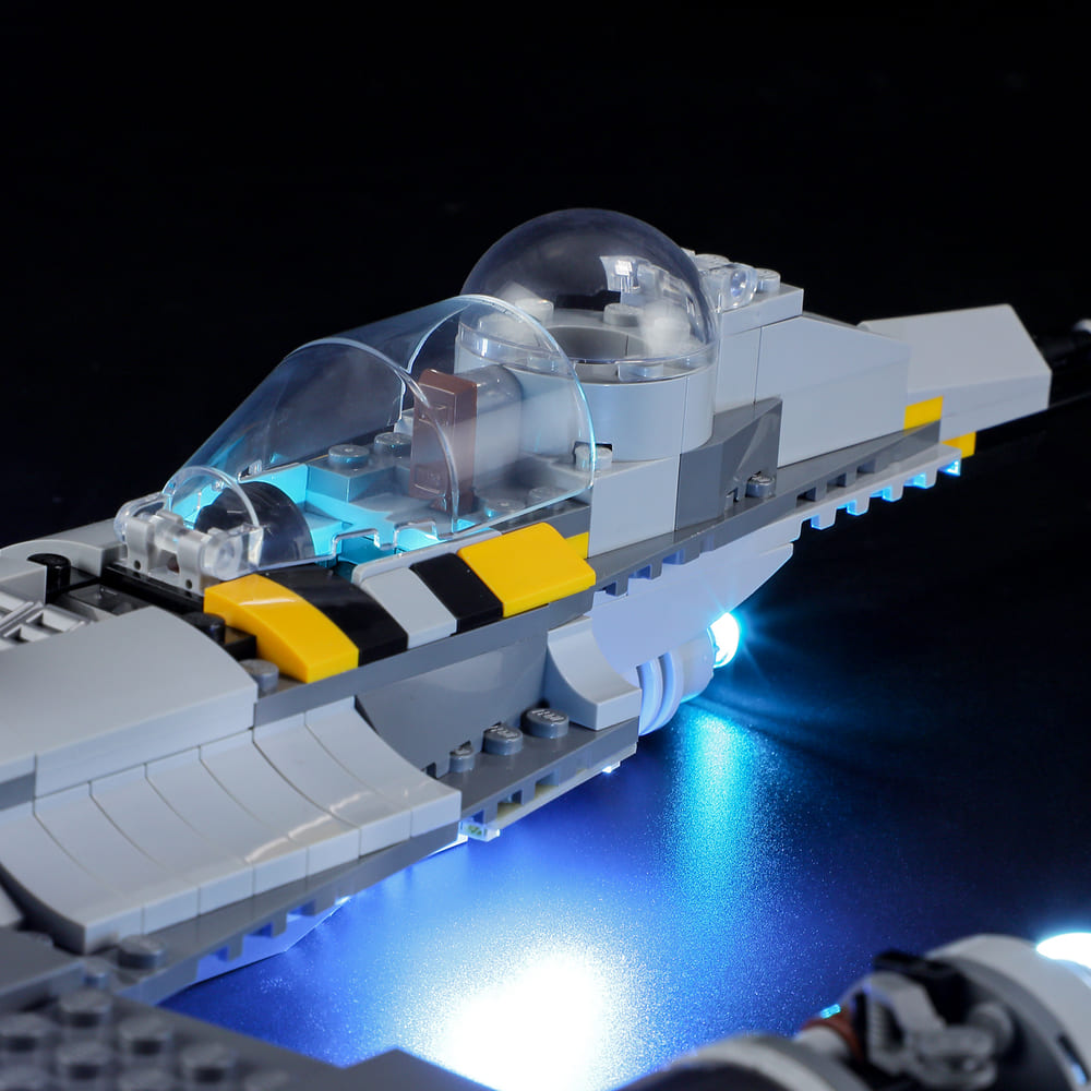 マジー・スター/シー・ハングス・ブライトリィ Lego Mandalorian's N-1 Starfighter 75325 Light Kit – Briksmax