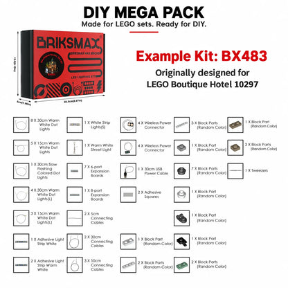 DIY Mega Pack – Lighting Kits for LEGO Builds