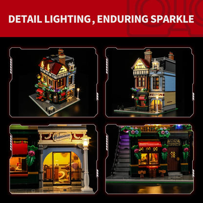 Light Kit For Tudor Corner 10350(Christmas Version)- Briksmax 2.0