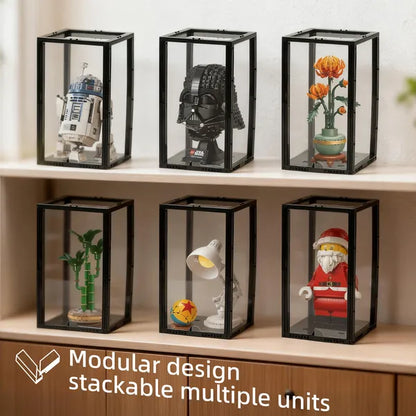 Front-Opening Display Case for LEGO® Models – 19 × 19 × 32 cm