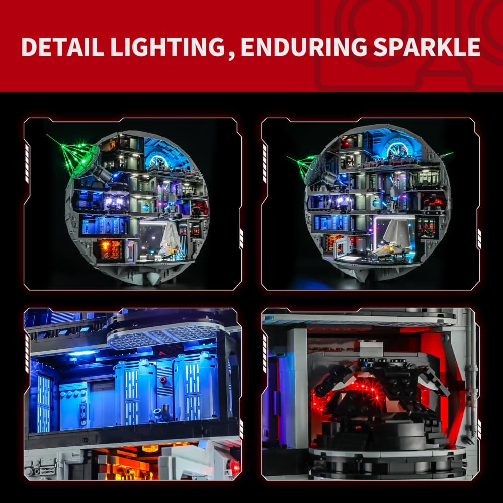 Light Kit For Death Star 75419- Briksmax 2.0