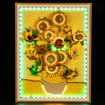 Remote Light Kit For Vincent van Gogh – Sunflowers #31215 - Briksmax 2.0