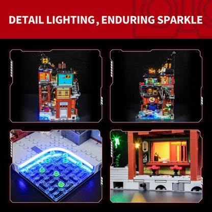 Briksmax 2.0 Licht-Kit für NINJAGO City Werkstätten #71837