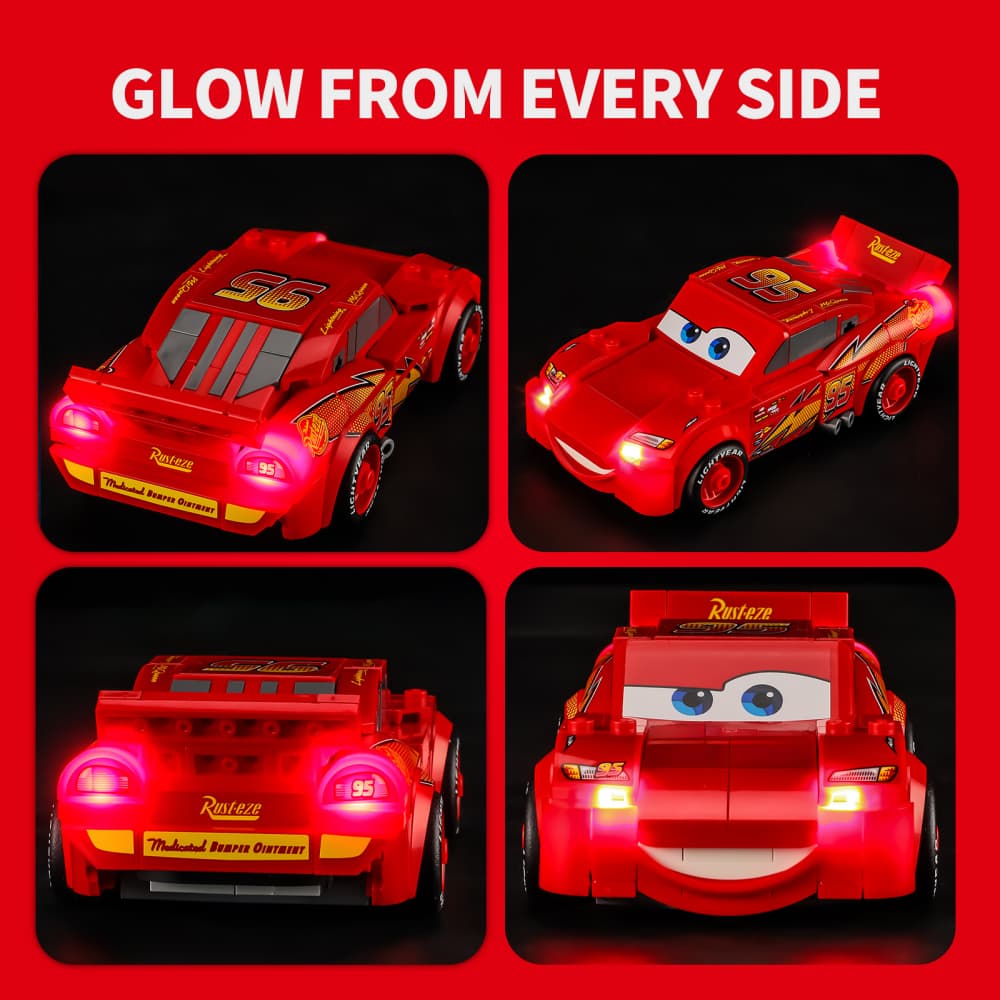 Light Kit for Lightning McQueen 77255- Briksmax 2.0