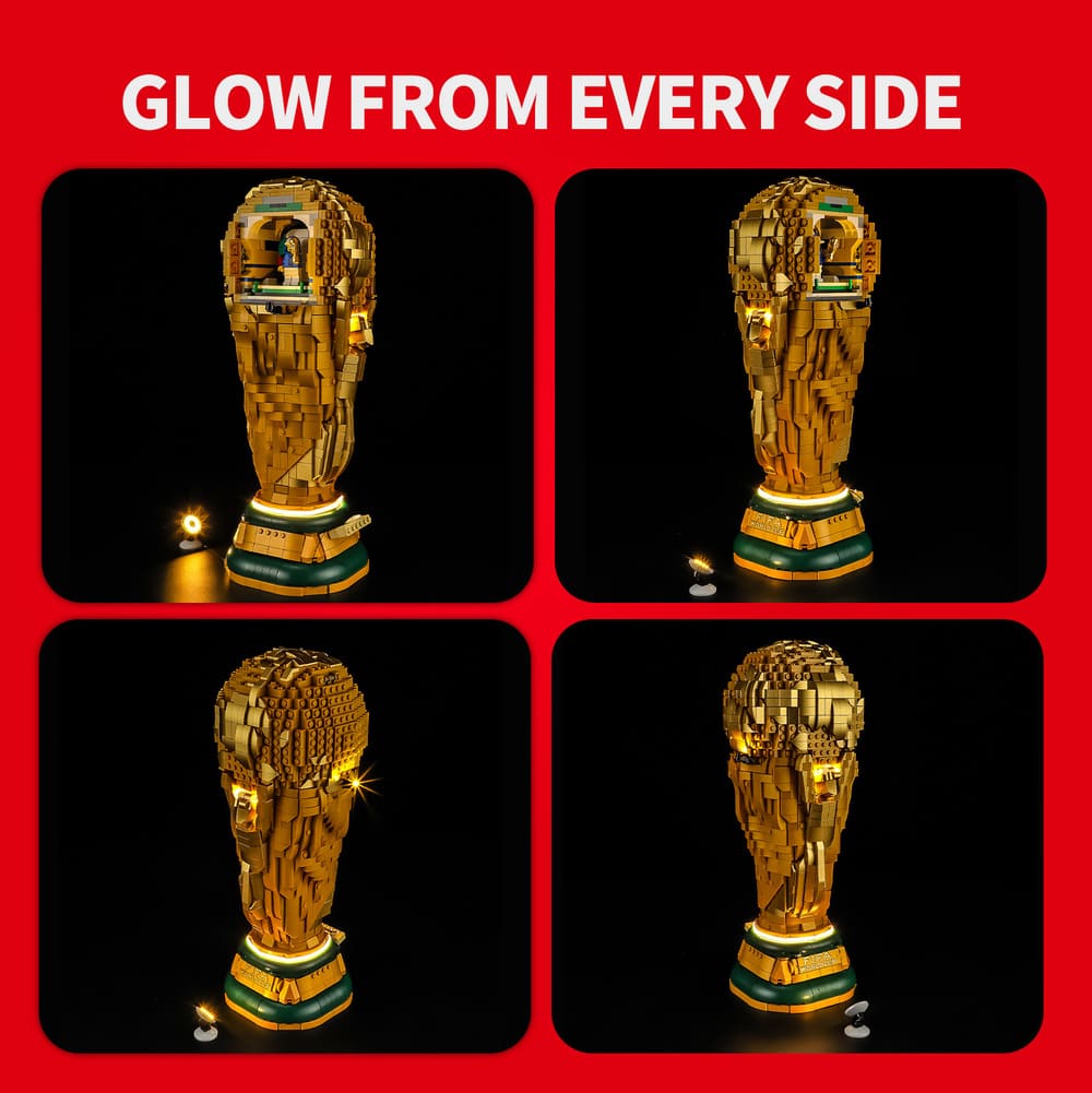 Light Kit for FIFA World Cup Official Trophy 43020 - Briksmax 2.0