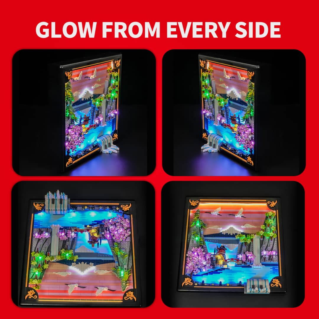 Kit d'éclairage pour jardin de cerisiers en fleurs japonais 31218 - Briksmax 2.0