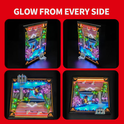 Kit d'éclairage pour jardin de cerisiers en fleurs japonais 31218 - Briksmax 2.0