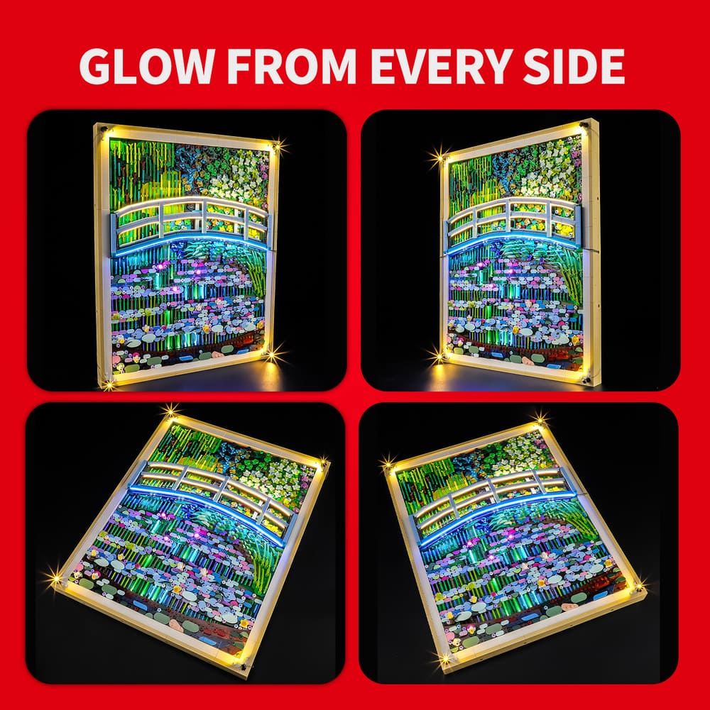 Light Kit for Claude Monet – Bridge over a Pond of Water Lilies 31220 - Briksmax 2.0