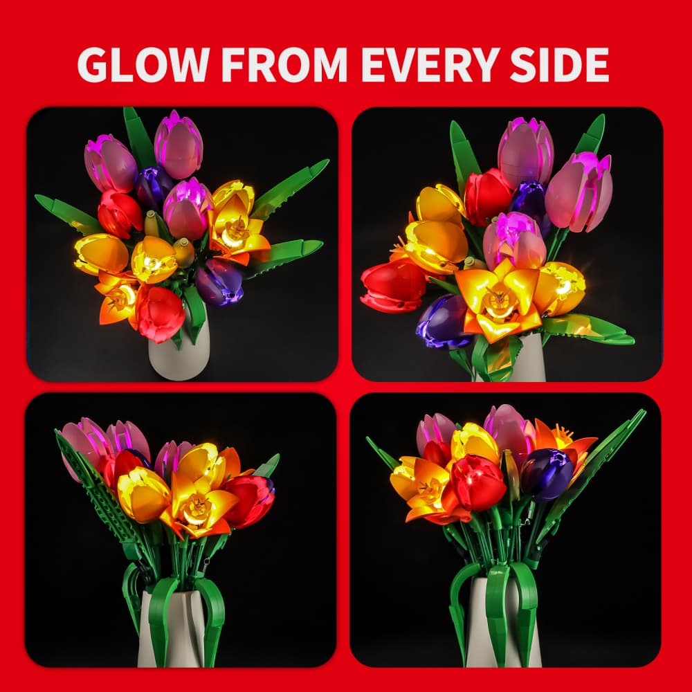 Light Kit for Tulip Bouquet 11501- Briksmax 2.0