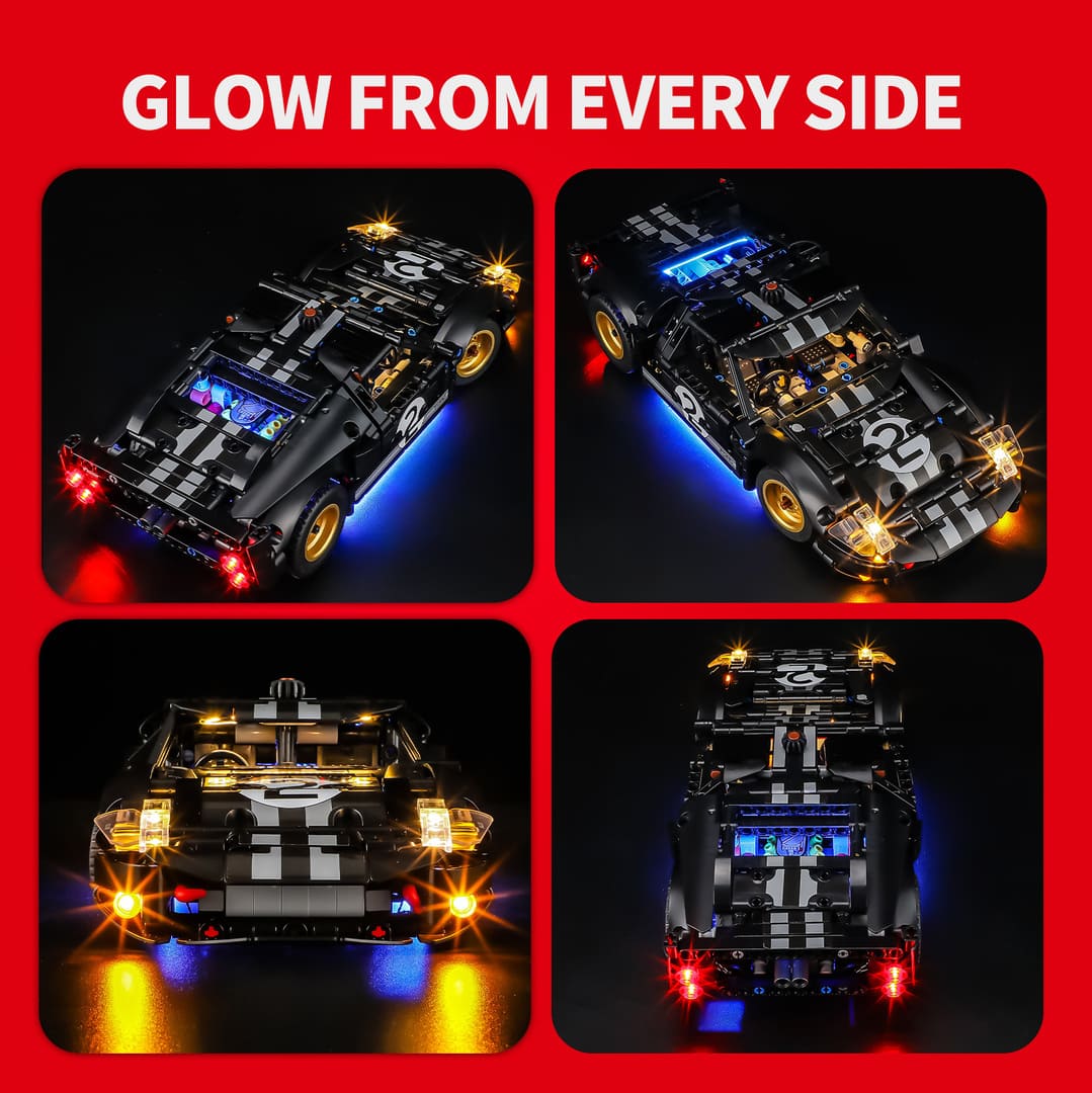 Light Kit for 1966 Ford GT40 MKII Race Car 42223- Briksmax 2.0