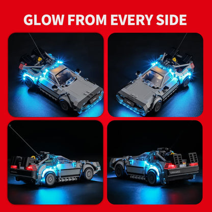 Light Kit for Time Machine from Back to the Future 77256- Briksmax 2.0