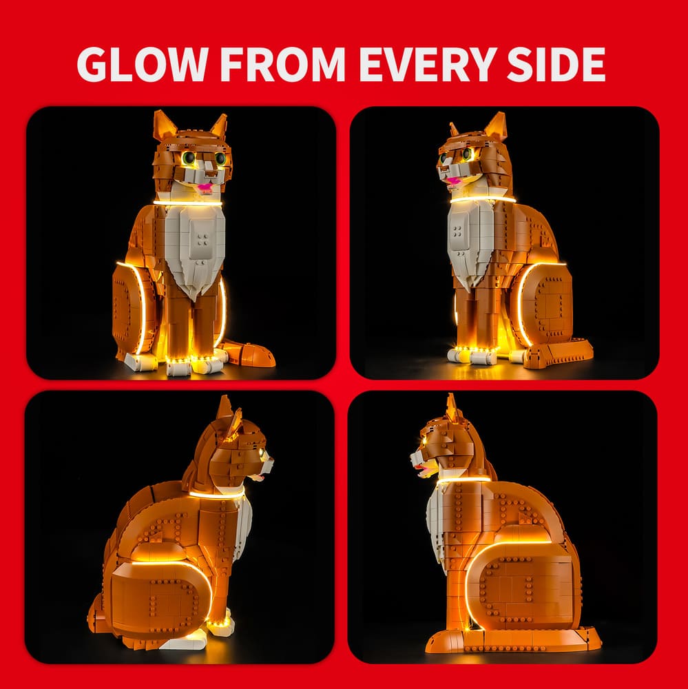 Light Kit for Orange Cat 21376 - Briksmax 2.0