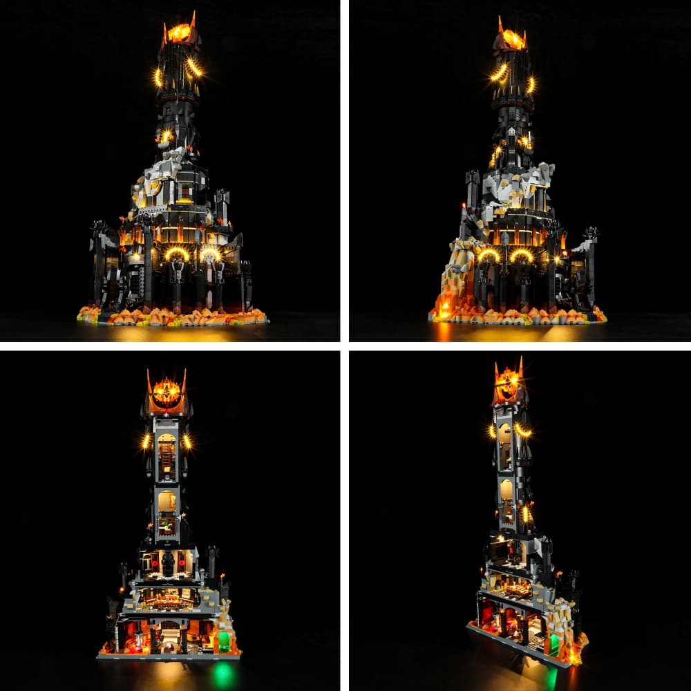 Light Kit For The Lord of the Rings: Barad-dur 10333-Briksmax