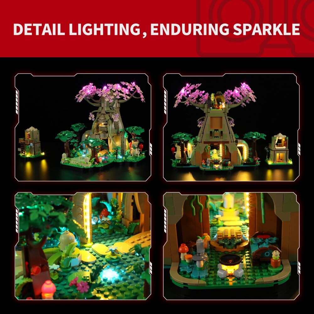Briksmax Light Kit For Great Deku Tree 2-in-1 (77092)-Briksmax