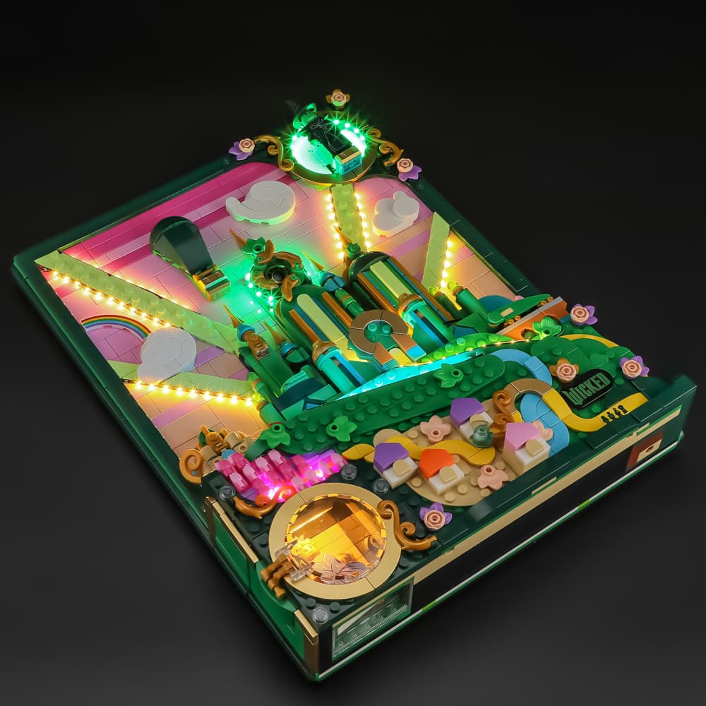 Light Kit For LEGO Wicked Emerald City Wall Art  #75685-Briksmax 2.0