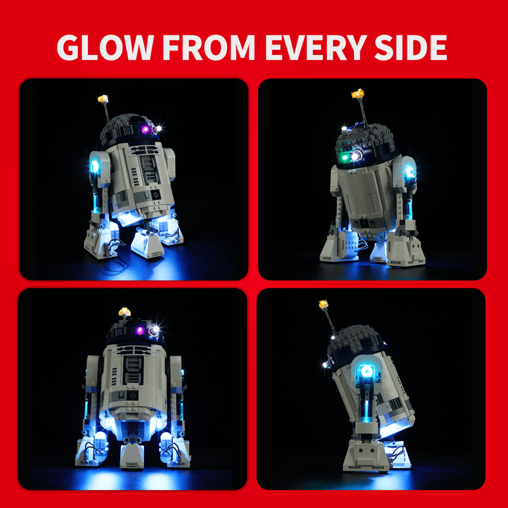 Kit Luci LED Per Modello LEGO® 75379 Star Wars R2-D2 – Illumina La Tua Costruzione