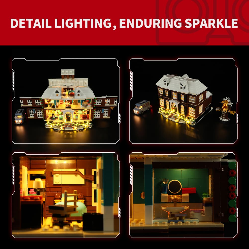 Light Kit For Home Alone 21330-BriksMax 2.0